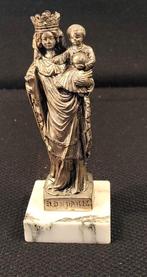 Antieke Metaal Notre Dame de Paris met Jezus Beeldje, Antiek en Kunst, Antiek | Religie, Verzenden