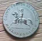 Penning op de prins van Oranje bij de slag van Waterloo,1815, Verzenden, Brons, Nederland