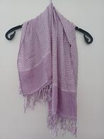Trendy paarse witte blok sjaal, Kleding | Dames, Mutsen, Sjaals en Handschoenen, Gedragen, Ophalen of Verzenden, Sjaal, Pieces