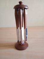 Vintage Fruitmesjes Set met Magnetische Houder, Ophalen of Verzenden
