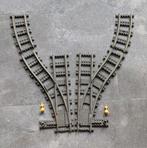 Lego 9v trein wissel set 4531-1 links en rechter wissel, Ophalen of Verzenden, Zo goed als nieuw, Complete set, Lego