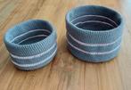 NIEUW! set van 2 handgemaakt gehaakte mandjes, samen:, Overige materialen, Mand, Rond, Nieuw