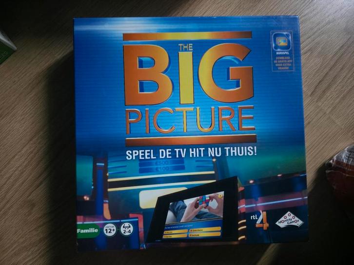 The big picture spelletje, Hobby en Vrije tijd, Gezelschapsspellen | Bordspellen, Zo goed als nieuw, Drie of vier spelers, Reisspel