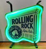 Vintage neon lichtreclame Rolling Rock Premium bier, Ophalen, Zo goed als nieuw, Lichtbak of (neon) lamp