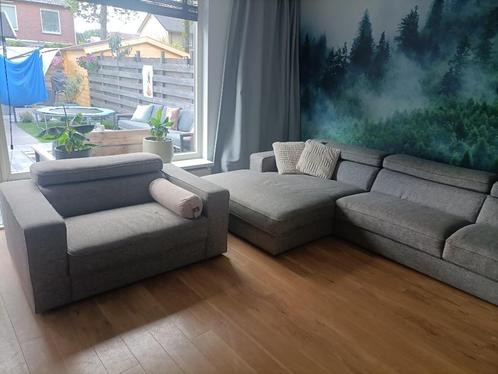 Hoekbank met loveseat, Huis en Inrichting, Banken | Sofa's en Chaises Longues, Zo goed als nieuw, Vierpersoons of meer, 300 cm of meer