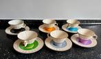 Vintage kop en schoteltjes, jaren 60 retro, Ophalen of Verzenden, Zo goed als nieuw, Overige stijlen, Kop(pen) en/of Schotel(s)