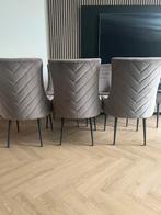 Velvet stoelen, Ophalen, Zo goed als nieuw, Bruin