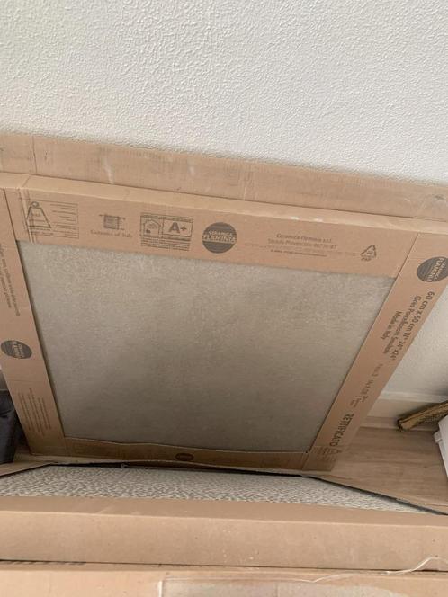 Badkamertegels 60x60cm Grijs Mat, Huis en Inrichting, Badkamer | Complete badkamers, Nieuw, Ophalen