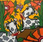 Zeefdruk Caya Wong in passe-partout, Antiek en Kunst, Verzenden