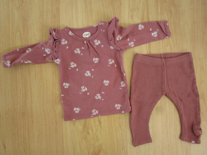 Z8 - setje maat 62 - broek + shirt, Kinderen en Baby's, Babykleding | Maat 62, Zo goed als nieuw, Meisje, Setje, Ophalen of Verzenden