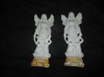 Twee engeltjes van Biscuit porseleinen ., Antiek en Kunst, Ophalen of Verzenden
