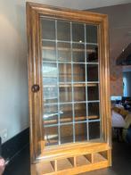 Antieke kast met glas in lood ramen, Doe-het-zelf en Verbouw, Deuren en Horren, Ophalen, Binnendeur, Minder dan 200 cm, Glas