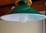 Smaragdgroene lampenkap glas, Huis en Inrichting, Ophalen of Verzenden, Zo goed als nieuw, Glas, Minder dan 50 cm
