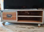 TV kast van steigerhout, Ophalen, 100 tot 150 cm, Zo goed als nieuw, Minder dan 100 cm