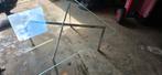 2x Prachtige moderne salontafel glasRVS onderstel 2=1, 50 tot 100 cm, Minder dan 50 cm, Rechthoekig, 50 tot 100 cm