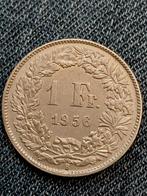 Zwitserland 1 Franc 1956 - Zilver, Verzenden, Overige landen, Losse munt, Zilver