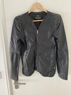 Maison Scotch leren jasje leer jack zwart getailleerd maat 1, Zwart, Maat 36 (S), Gedragen, Maison Scotch