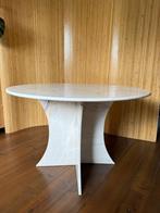 Vintage marmeren eettafel ‘70 / Mid Century, Ophalen, 100 tot 150 cm, Rond, X