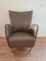 Fauteuil 'tulp', Ophalen, Gebruikt, Minder dan 75 cm, Leer