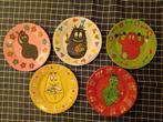Barbapapa Melamine Bordjes - Set van 5, Huis en Inrichting, Overige materialen, Verzenden, Zo goed als nieuw, Bord(en)