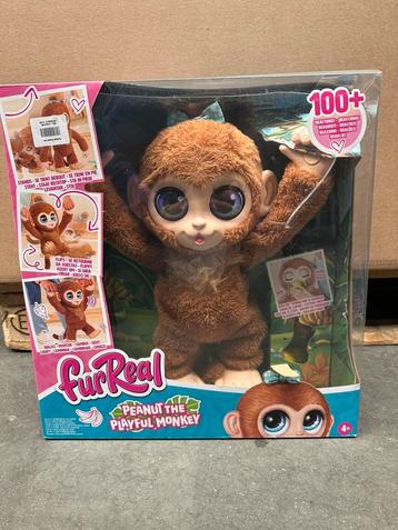 FurReal Peanut the playful monkey interactieve knuffel beschikbaar voor biedingen