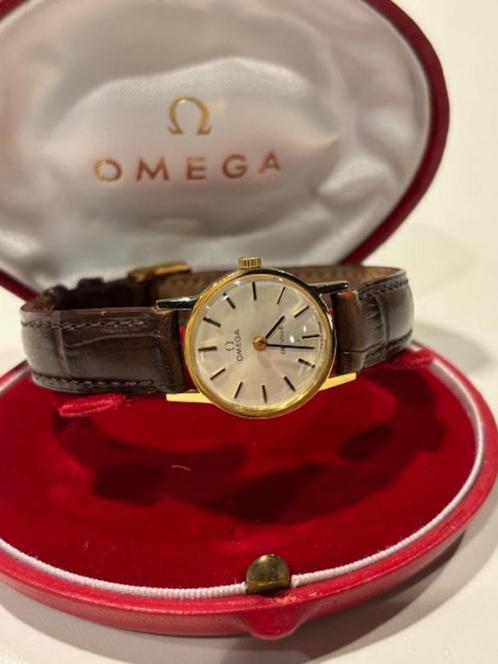 Omega Deville 18 krt goud 24mm dames, Sieraden, Tassen en Uiterlijk, Horloges | Dames, Zo goed als nieuw, Polshorloge, Overige merken