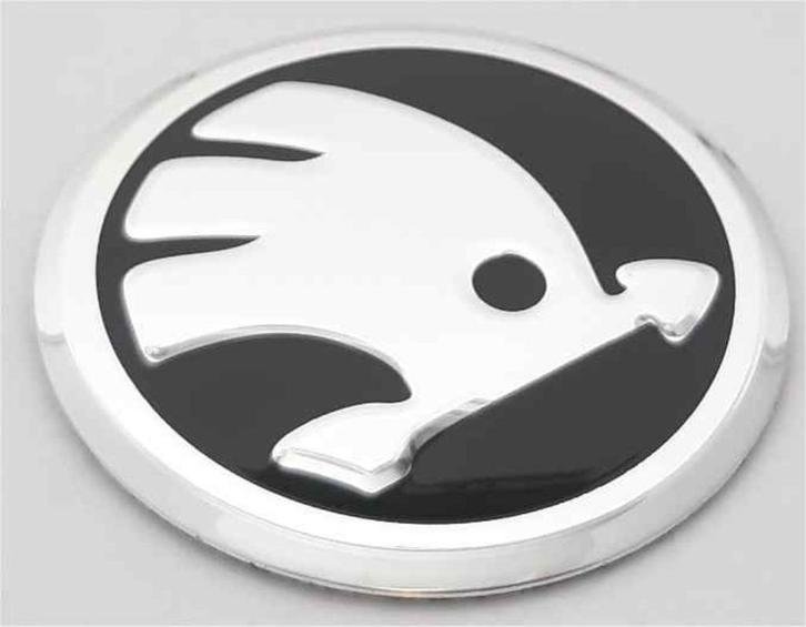 Skoda naafdop sticker #2, Auto diversen, Autostickers, Verzenden