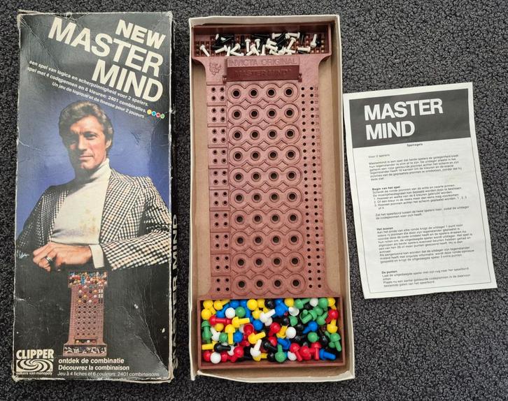 Vintage Mastermind Clipper - Jaren 70, Hobby en Vrije tijd, Gezelschapsspellen | Bordspellen, Gebruikt, Een of twee spelers, Ophalen of Verzenden