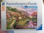 Ravensburger Landhuis 500 stukjes, Ophalen of Verzenden, 500 t/m 1500 stukjes, Zo goed als nieuw, Legpuzzel