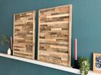 Unieke Houten Wanddecoratie bestaat uit 2 delen NIEUW, Ophalen, Nieuw