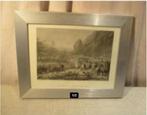 Mooie Oude Gravure 'Combat de Mautern en Syrie' - 29x23, Ophalen of Verzenden