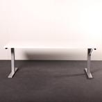 Slingerbureau 180x80cm zit/zit alu frame 65-100cm, Ophalen of Verzenden, In hoogte verstelbaar, Gebruikt, Bureau