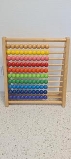 Groot kralenrek rekenrek telraam hout houten rekenhulp, Ophalen, Zo goed als nieuw, Rekenen