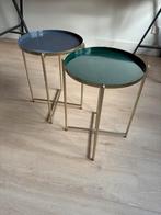 Bijzet tafel fonq 2x, Minder dan 55 cm, Gebruikt, Rond, Ophalen