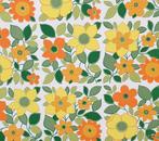 13199 Vintage retro oud barok bloemetjes behang behangpapier, Verzenden