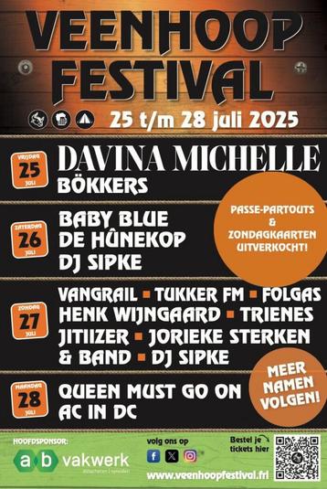PASSEPARTOUTS Veenhoop festival 2025 beschikbaar voor biedingen