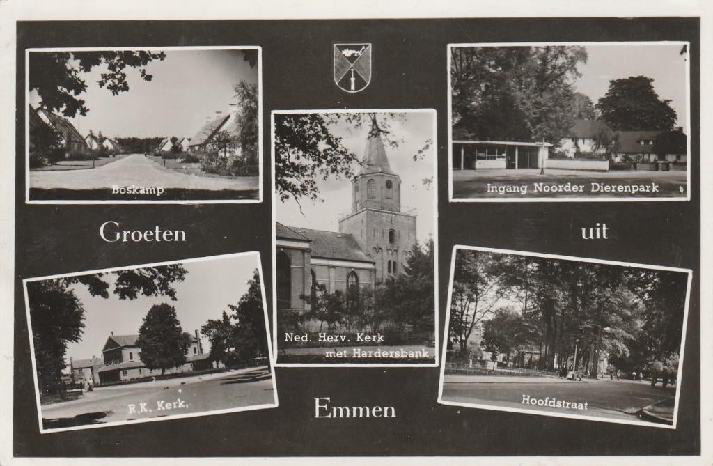 groeten uit emmen, Ophalen of Verzenden, 1960 tot 1980, Drenthe