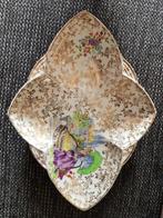 Oude serveerschaal empire england met gouden bloemen, Antiek en Kunst, Ophalen of Verzenden