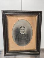 Antiek portret van een dame, Ophalen of Verzenden