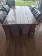 Tafel met 4 stoelen, Huis en Inrichting, Tafels | Eettafels, Ophalen, Gebruikt, 50 tot 100 cm, 150 tot 200 cm