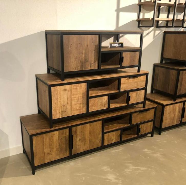 TV Kast Bombay Middelmaat, Huis en Inrichting, Kasten | Televisiemeubels, Nieuw, Minder dan 100 cm, 100 tot 150 cm, 25 tot 50 cm