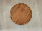 Massief houten Plateau voor Kaarsen etc., Huis en Inrichting, Woonaccessoires | Dienbladen, Ophalen, Gebruikt, Rond, Hout
