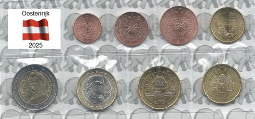Oostenrijk UNC serie 2025, Postzegels en Munten, Munten | Europa | Euromunten, Setje, Overige waardes, Oostenrijk, Ophalen of Verzenden