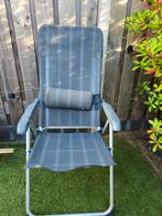 4 Antracietgrijze Campingstoelen - Gebruikt, Caravans en Kamperen, Ophalen, Gebruikt