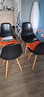 4 x eetkamerstoel zwart, Ophalen of Verzenden