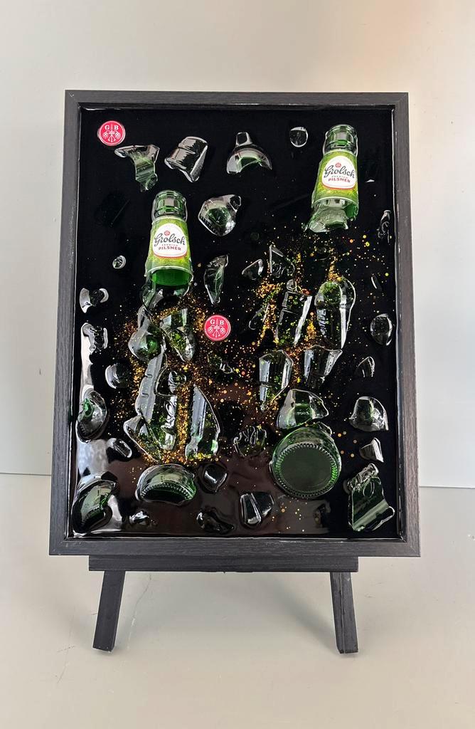 Grolsch Epoxy schilderij, Antiek en Kunst, Kunst | Schilderijen | Modern, Ophalen of Verzenden
