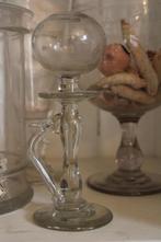 Antiek frans 18e eeuws olielamp lampe dentelliere Provence, Antiek en Kunst, Antiek | Glas en Kristal, Ophalen of Verzenden