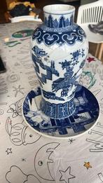Delfts blauwe vaas met bordje, Antiek en Kunst, Ophalen