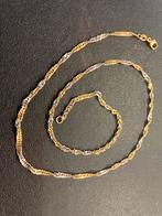 Wit geelgoud Singapore 14 karaat gouden ketting 4,33 gr, Ophalen of Verzenden, Goud