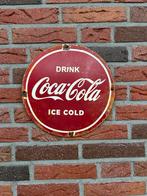 Coca Cola Emaille bord, Verzamelen, Ophalen of Verzenden, Gebruikt, Reclamebord